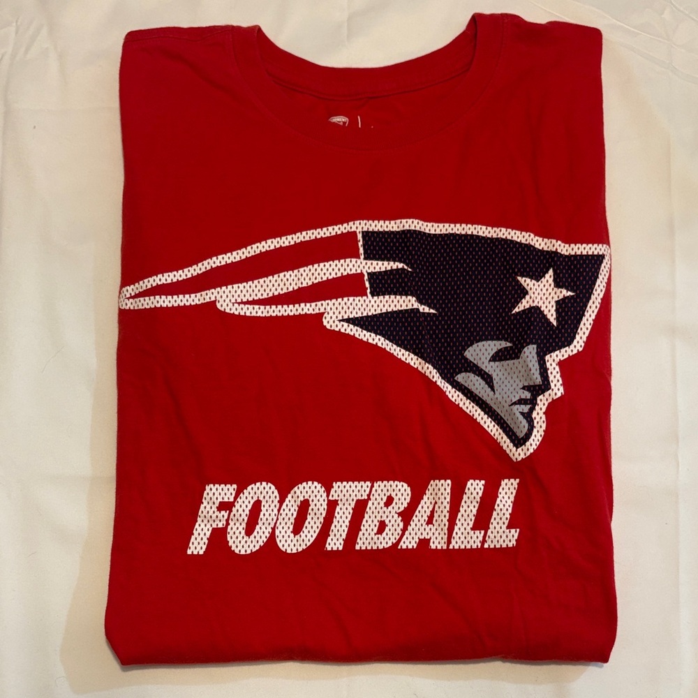 NFL New England Patriots Red Nike Cotton Training Tee Athletic Cut Size Medium